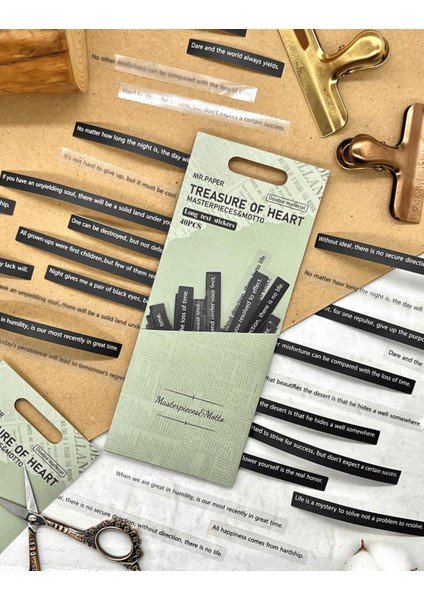 Treasure Of Heart Serisinden Masterpıeces & Motto 40 Adet Ingilizce Yazılı Paket Sticker çıkartma fiyatları