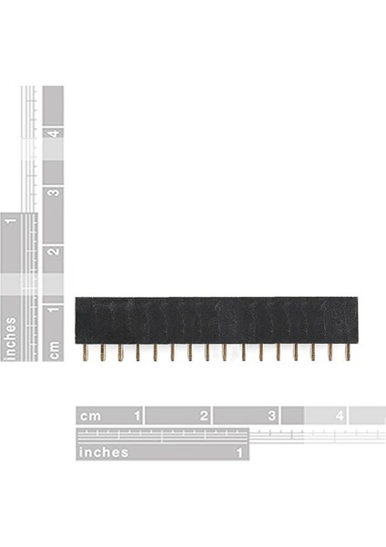 16 Pin Tek Sıra Dişi Header 180 Derece 1X16 Pin 2.54MM Soket Konnektör Breadboard Pcb Devre Bağlantı
