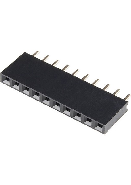10 Pin Tek Sıra Dişi Header 180 Derece 1X10 Pin 2.54MM Soket Konnektör Breadboard Pcb Devre Bağlantı fiyatları