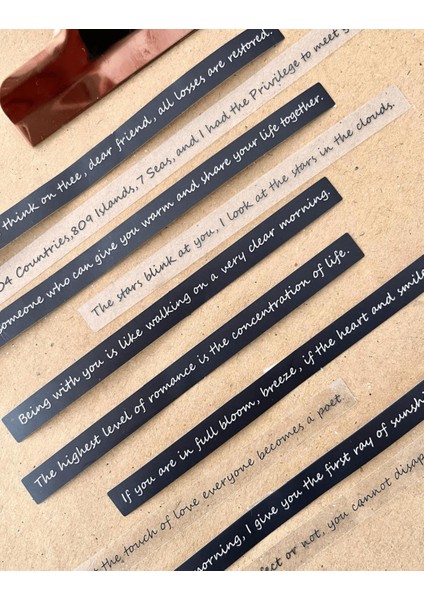 Treasure Of Heart Serisinden Romantic Enlightenment 40 Adet Ingilizce Yazılı Paket Sticker