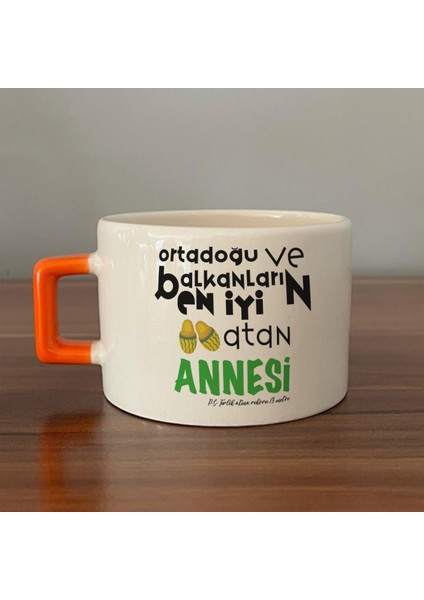 Ortadoğu ve Balkanları En Iyi Baskılı Turuncu Kulplu C Fincan