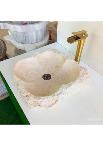 Light Traverten Doğal Tasarım Papatya Lavabo fırsatları