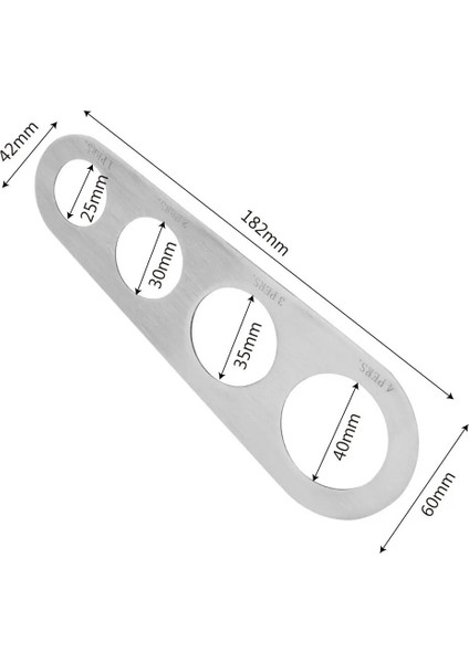Yaci Shop 1 Adet Stil 1 Adet Mutfak Paslanmaz Çelik Makarna Erişte Tedbir Mutfak Aksesuarları 4 Delik Spagetti Measurer Araçları (Yurt Dışından)