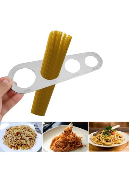 Yaci Shop 1 Adet Stil 1 Adet Mutfak Paslanmaz Çelik Makarna Erişte Tedbir Mutfak Aksesuarları 4 Delik Spagetti Measurer Araçları (Yurt Dışından)