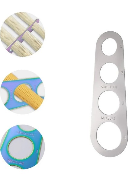 Gül Altın Tarzı Paslanmaz Çelik Spagetti Ölçer Makarna Tedbir Aşçı Mutfak Gereçleri Araçları Erişte 4 Delik Ölçme Porsiyon Kontrolü (Yurt Dışından) fırsatları