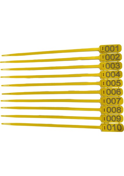 100 Adet Sarı Et Belirleme (Karkas) Kelepçesi 36CM