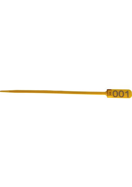 100 Adet Sarı Et Belirleme (Karkas) Kelepçesi 36CM
