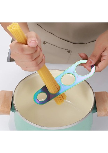 Gül Altın Tarzı Paslanmaz Çelik Spagetti Ölçer Makarna Tedbir Aşçı Mutfak Gereçleri Araçları Erişte 4 Delik Ölçme Porsiyon Kontrolü (Yurt Dışından) indirimleri