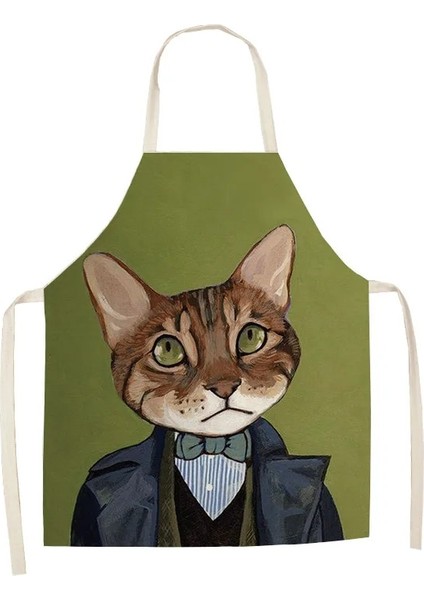 No.19 Tarzı 68X55CM Yetişkin Boyutu Yaratıcı Karikatür Kedi Desenli Önlük Mutfak Önlüğü Için Kuaför Önlükleri Kadınlar Için Ürünler Ev Mutfak Özelleştirilebilir Önlük (Yurt Dışından)
