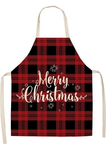 Kırmızı Stil 47X38CM Çocuk Boyutu Noel Önlük Keten Zehirli Noel Baba Ekose Baskılı Kadınlar Için Önlük Önlükleri Pişirme Aksesuarları Çocuk Önlüğü Delantal (Yurt Dışından) modelleri