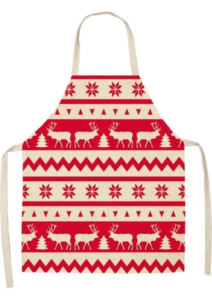 Kırmızı Stil 47X38CM Çocuk Boyutu Noel Önlük Keten Zehirli Noel Baba Ekose Baskılı Kadınlar Için Önlük Önlükleri Pişirme Aksesuarları Çocuk Önlüğü Delantal (Yurt Dışından) fırsatları