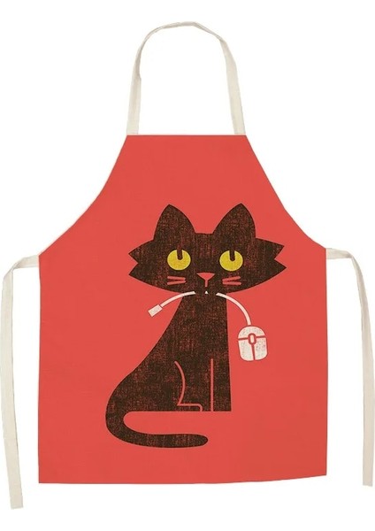 No.4 Tarzı 68X55CM Yetişkin Boyutu Yaratıcı Karikatür Kedi Desenli Önlük Mutfak Önlüğü Için Kuaför Önlükleri Kadınlar Için Ürünler Ev Mutfak Özelleştirilebilir Önlük (Yurt Dışından)
