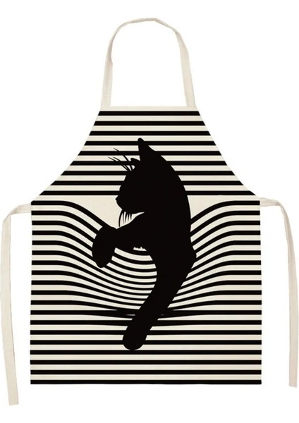 No.17 Stili 68X55CM Yetişkin Boyutu Yeni Sevimli Kedi Desen Çocuk Önlük Kadın Önlük Mutfak Pişirme Pişirme Önlük Erkek Önlük Kahve Dükkanı Zehirli Önlük (Yurt Dışından) fiyatları