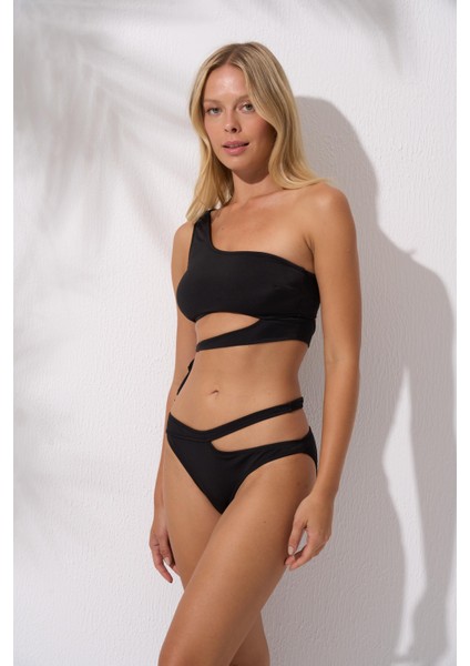 Tek Omuz Bağlamalı Bikini Takımı 241270-YS