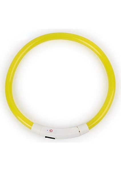 Sarı Stil 35CM LED USB Köpek Tasması Pet Köpek Tasması Gece Köpek Tasmaları Parlayan Aydınlık Şarj Edilebilir LED Gece Güvenlik Colier Lumineux Pour Chien (Yurt Dışından)