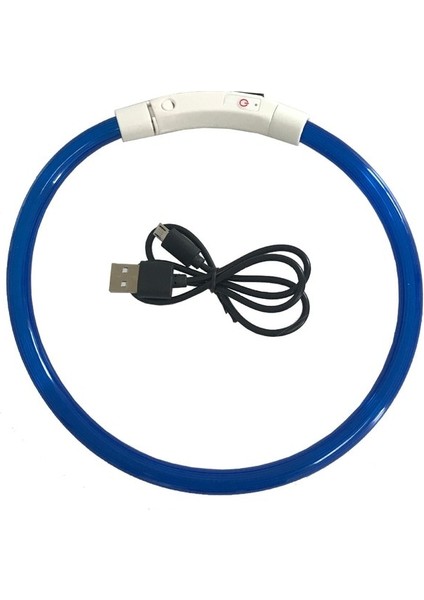 Sarı Stil 35CM LED USB Köpek Tasması Pet Köpek Tasması Gece Köpek Tasmaları Parlayan Aydınlık Şarj Edilebilir LED Gece Güvenlik Colier Lumineux Pour Chien (Yurt Dışından)