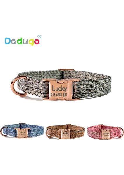 Pembe Tarzı M Boyutu Özel Köpek Tasması Kişiselleştirilmiş Kazınmış Kımlık Tabela Aksesuarları Küçük Orta Büyük Köpekler Için Evcil Hayvan Tasmaları Fransız Bulldog Perro (Yurt Dışından) fiyatları