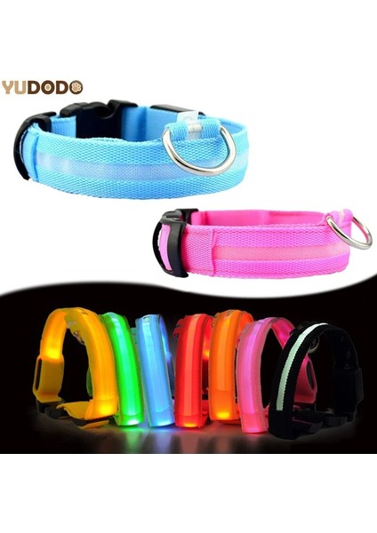 Yaka-Sarı Tarzı M Boyutu Yudodo Naylon LED Pet Köpek Tasmaları Hayvanlar Için Gece Güvenliği Yanıp Sönen Kızdırma Köpek Tasma Köpekler Aydınlık Floresan Yaka Pet Malzemeleri (Yurt Dışından) fırsatları