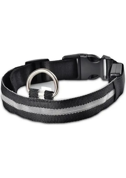Yaka-Siyah Tarzı Xl Boyutu 7 Renk LED Işıkları Köpek Tasmaları Gece Güvenliği Anti-Kayıp Yanıp Sönen Naylon Pet Kolye Küçük Köpekler Için Karanlıkta Glow Yaka (Yurt Dışından)