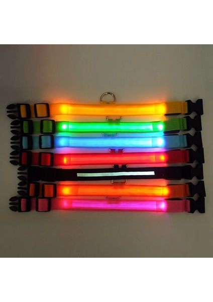 Yaka-Siyah Tarzı Xl Boyutu 7 Renk LED Işıkları Köpek Tasmaları Gece Güvenliği Anti-Kayıp Yanıp Sönen Naylon Pet Kolye Küçük Köpekler Için Karanlıkta Glow Yaka (Yurt Dışından) fiyatları