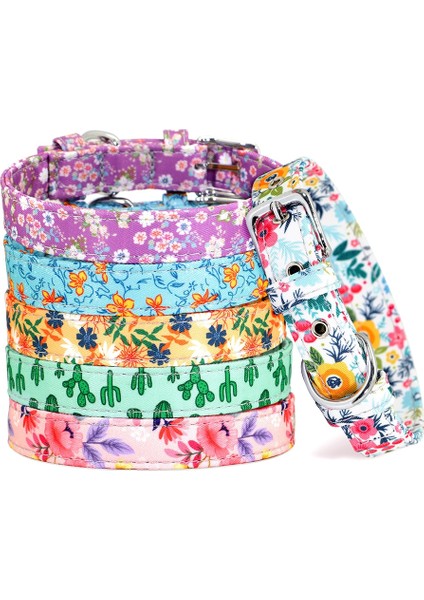 201YEŞIL Tarzı M Boyutu 12 Stilleri Naylon Çiçek Baskılı Köpek Tasması Bohemian Küçük Yavru Kedi Tasmaları Ayarlanabilir Chihuahua Yaka Evcil Hayvan Malzemeleri Aksesuarları (Yurt Dışından) modelleri