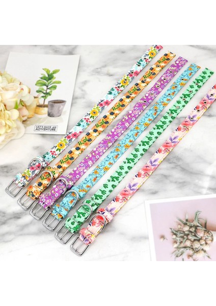 201YEŞIL Tarzı M Boyutu 12 Stilleri Naylon Çiçek Baskılı Köpek Tasması Bohemian Küçük Yavru Kedi Tasmaları Ayarlanabilir Chihuahua Yaka Evcil Hayvan Malzemeleri Aksesuarları (Yurt Dışından) fırsatları