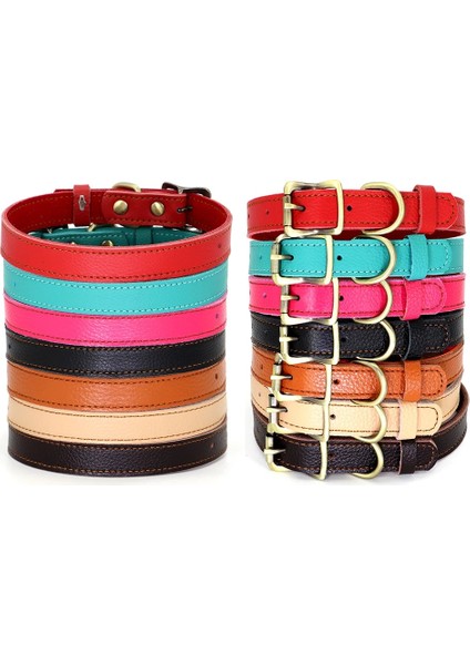 Yeşil Stil 30-40CM Gerçek Deri Köpek Tasması Yumuşak Yavru Kedi Tasmaları Ayarlanabilir Chihuahua Kolye Alaşım Toka Köpek Zinciri Küçük Köpekler Için Pet Malzemeleri (Yurt Dışından) fırsatları