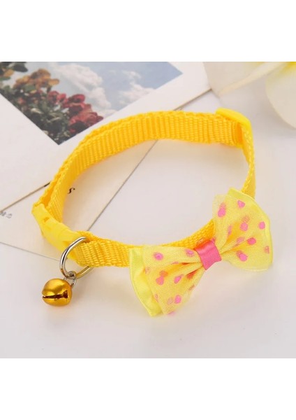 Sarı Stil Köpekler Için Pet Yay Yaka Çan Yay Yaka Ayarlanabilir Papyon, Yavru Köpekler ve Kediler ile Güzel Yaka.evcil Hayvan Aksesuarları (Yurt Dışından)