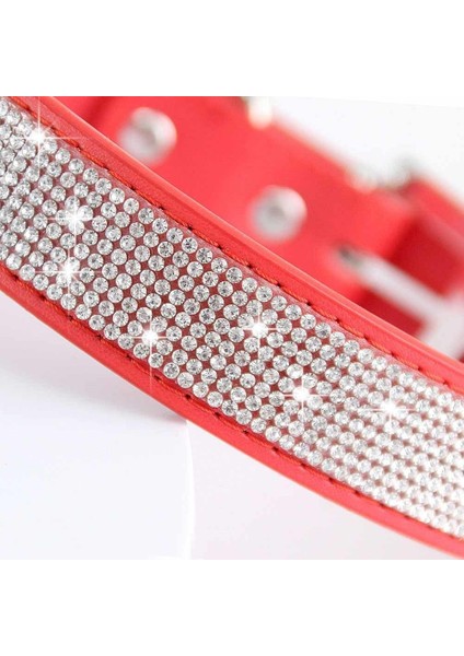 Beyaz Stil L Boyutu Kristal Glitter Rhinestones Evcil Hayvan Tasması Deri Köpek Kolye Yaka Küçük Orta Büyük Köpekler Kedi Chihuahua Pug Aksesuarları (Yurt Dışından) fırsatları