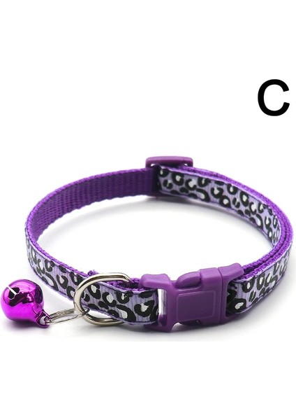 C Tarzı Evcil Hayvan Tasmaları Ayarlanabilir Yavru Kedi Leopar Desen Evcil Hayvan Yaka Moda Boyun Bandı Küçük Chihuahua Köpek Kediler (Yurt Dışından)