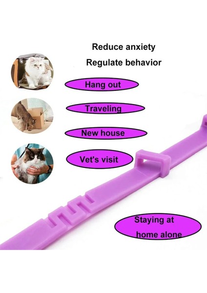 Shanhua Shop KÖPEK2-62CM Tarzı Kediler Köpekler Için Pet Sakinleştirici Yaka Ayarlanabilir Anksiyete Feromon Azaltıcı Pet Yaka Kalıcı Doğal Sakin Rahatlatıcı Yatıştırıcı Yaka (Yurt Dışından)