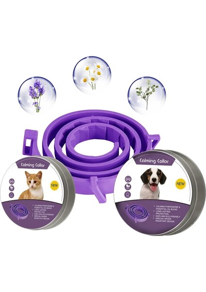 Shanhua Shop KÖPEK2-62CM Tarzı Kediler Köpekler Için Pet Sakinleştirici Yaka Ayarlanabilir Anksiyete Feromon Azaltıcı Pet Yaka Kalıcı Doğal Sakin Rahatlatıcı Yatıştırıcı Yaka (Yurt Dışından)