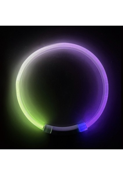 Renk Stili 50CM LED USB Köpek Tasması Pet Köpek Tasması Gece Köpek Tasmaları Parlayan Aydınlık Şarj Edilebilir LED Gece Güvenlik Colier Lumineux Pour Chien (Yurt Dışından)