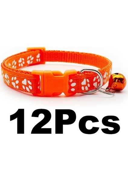 Turuncu Tarzı Çan Tasmaları ile Narin Güvenlik Rahat Naylon Köpek Yaka Boyun Askısı Moda Ayarlanabilir Çan Pet Kedi Köpek Yaka (Yurt Dışından)