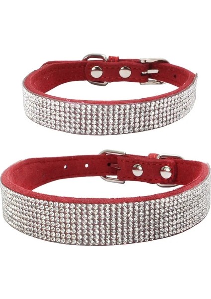 Gümüş Tarzı Xs Boyutu Bling Rhinestone Köpek Kedi Tasmaları Deri Pet Köpek Yavru Yaka Yürüyüş Tasma Kurşun Küçük Orta Köpekler Için Catuahua Pug Yorkie (Yurt Dışından)