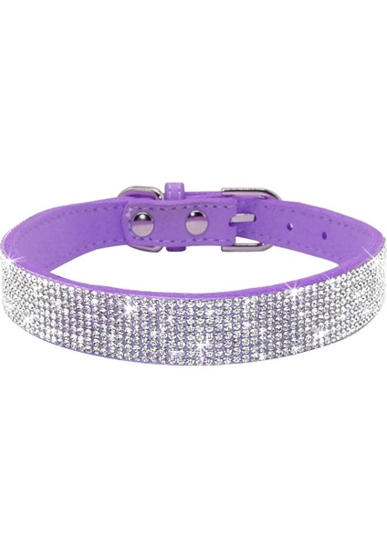 12MOR Tarzı S Beden Bling Rhinestone Yavru Kedi Tasmaları Ayarlanabilir Deri Ilmek Yavru Yaka Küçük Orta Köpekler Için Catuahua Pug Yorkshire (Yurt Dışından)