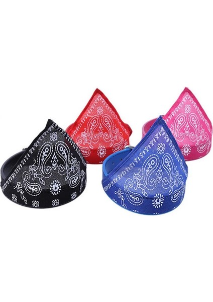 Pembe Tarzı 20-28CM Köpek Atkısı Ayarlanabilir Pet Köpek Üçgen Bandaj Kedi Eşarp Bandana Yaka Önlük Boyun Dekor Giydirme Doğum Günü Partisi Yıkanabilir (Yurt Dışından)