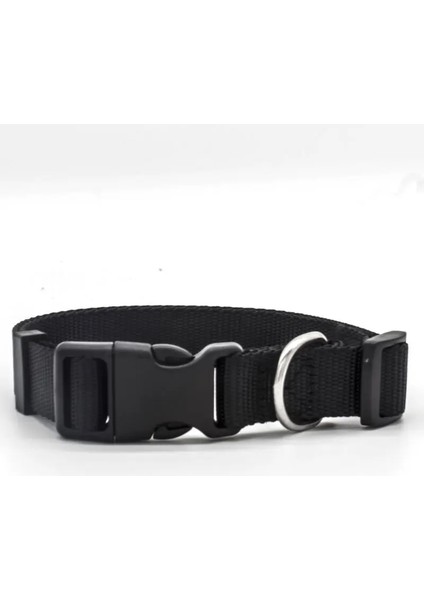 Siyah Stil L Boyutu Dayanıklı Katı Köpek Tasmaları Naylon Ayarlanabilir Köpek Kolye Küç (Yurt Dışından)