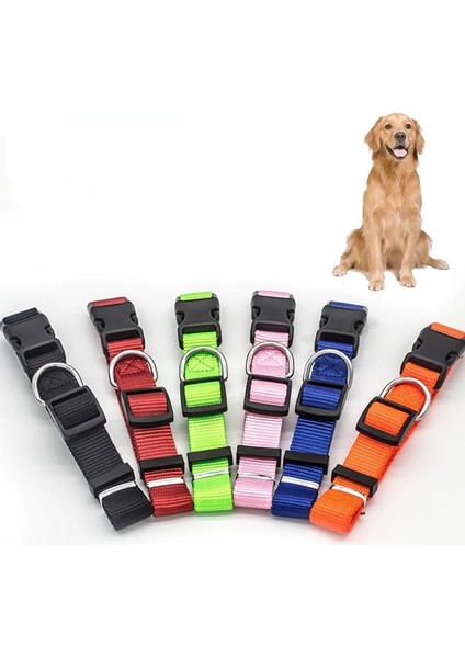 Siyah Stil L Boyutu Dayanıklı Katı Köpek Tasmaları Naylon Ayarlanabilir Köpek Kolye Küç (Yurt Dışından) fiyatları