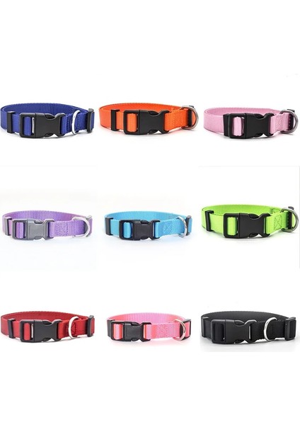 Siyah Stil L Boyutu Dayanıklı Katı Köpek Tasmaları Naylon Ayarlanabilir Köpek Kolye Küç (Yurt Dışından) modelleri