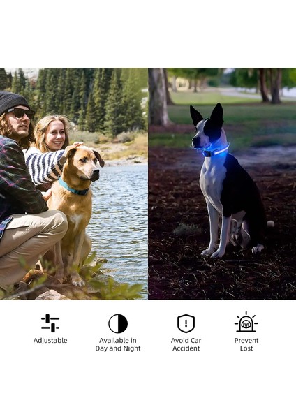 Pembe Tarzı L Boyutu LED Köpek Tasması USB Şarj Edilebilir Parlak ve Yüksek Görünürlük Işıklı Glow Yaka Evcil Hayvan Gece Yürüyüşü Için Ayarlanabilir Aydınlık Yaka (Yurt Dışından) modelleri