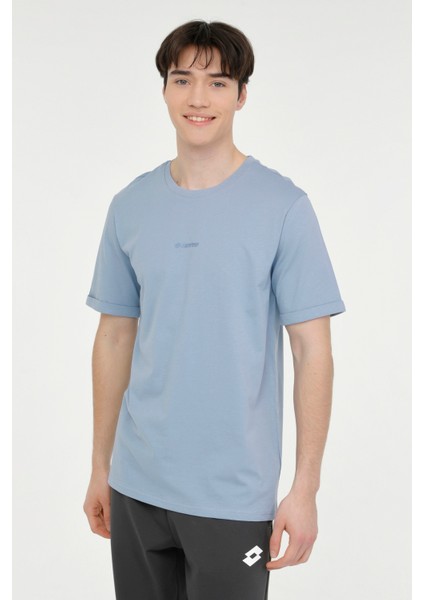 M-Lucan T-Sh 4Fx Mavi Erkek Kısa Kol T-Shirt