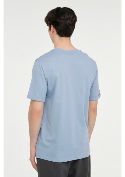 M-Lucan T-Sh 4Fx Mavi Erkek Kısa Kol T-Shirt