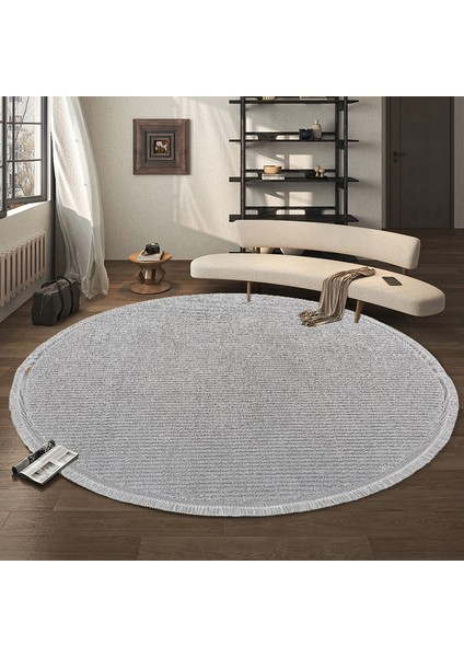 Vernonn Koleksiyonu 3603 Yuvarlak Yumuşak Tuşeli Antre Mutfak Salon Oturma Odası Halı Yoluk