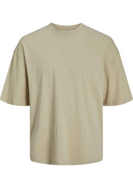 Jorgrand Oversıze Tee Ss Bej Erkek Kısa Kol T-Shirt