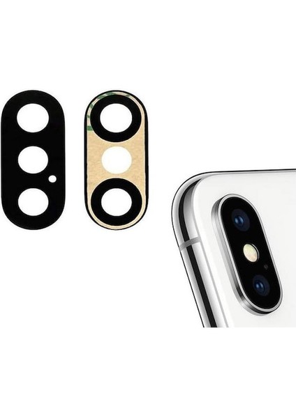 Apple iPhone Xs Ile Uyumlu Kamera Camı