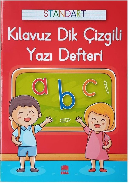 Güzel Yazı Defteri A4 Boy 19 x 2 x 3 Adet Standart Dik Çizgili Yazı Defteri Dik Temel Harflerle 1 Sınıf