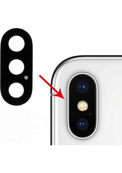 Apple iPhone x Ile Uyumlu Kamera Camı