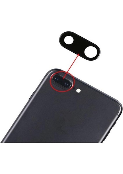 Apple iPhone 7 Plus Ile Uyumlu Kamera Camı