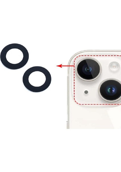 Apple iPhone 14 Plus Ile Uyumlu Kamera Camı